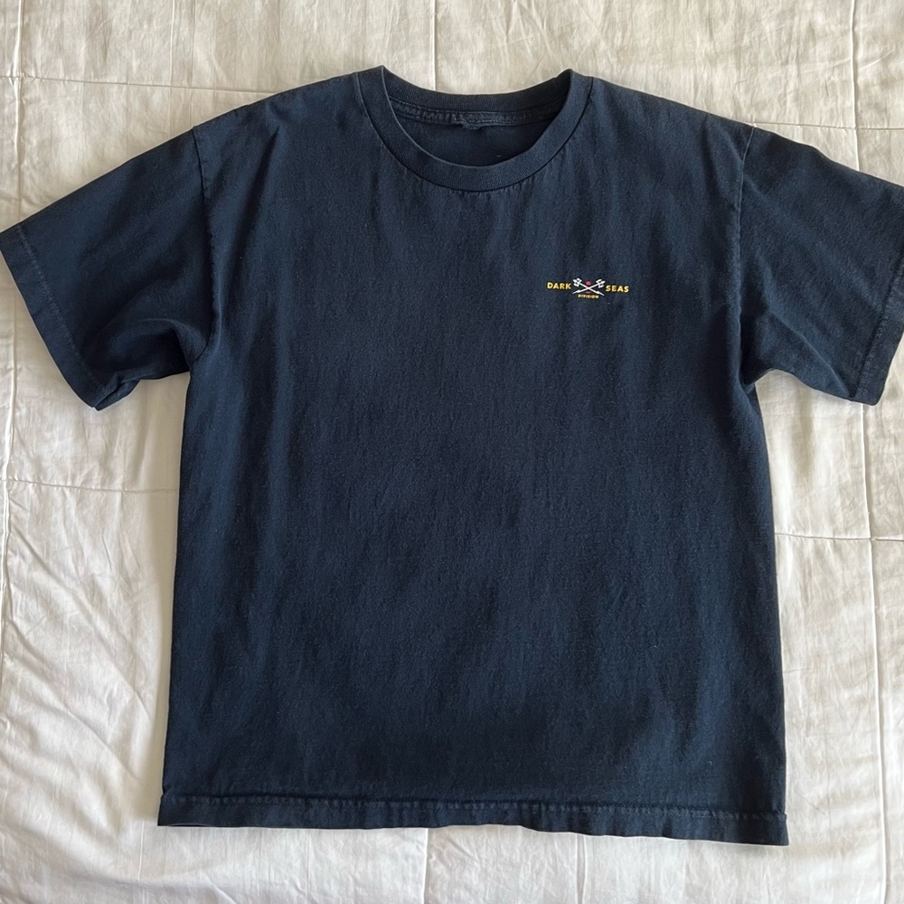 Dark Seas Navy Blue Graphic T-Shirt